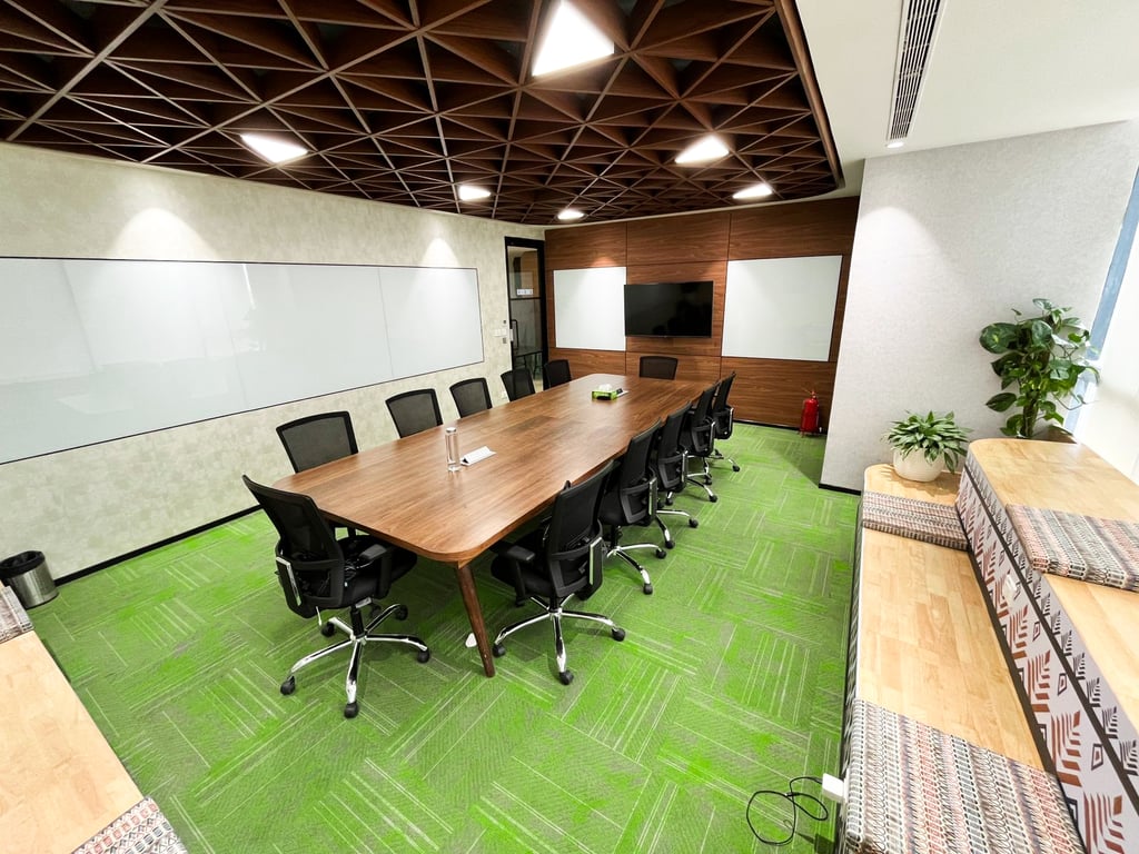 An interior shot of Boardroom 1 - 5th Floor - 12 Seater
