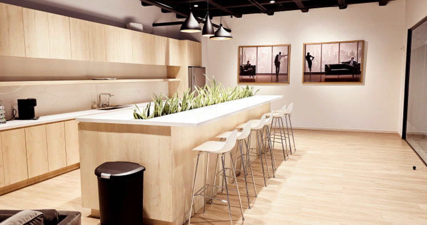 An interior shot of Coalition Space - Times Square