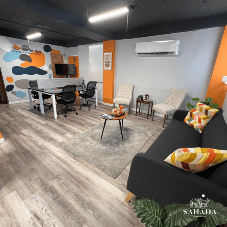 An interior shot of Sahada Coworking
