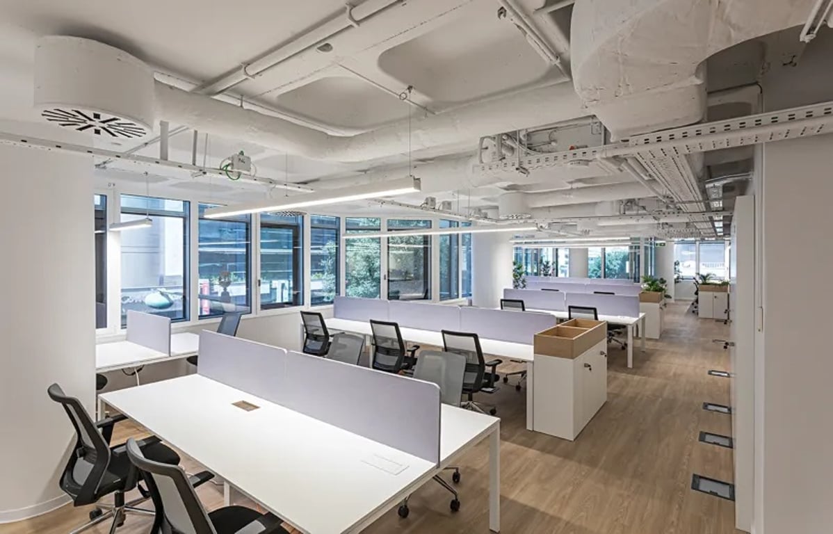 An interior shot of IDEA Spaces - São Sebastião