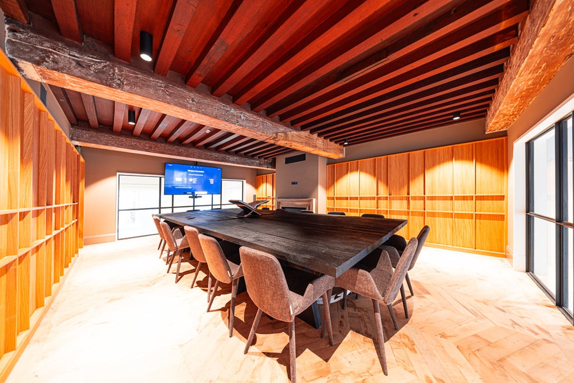 An interior shot of Amstel Boardroom - 16 person
