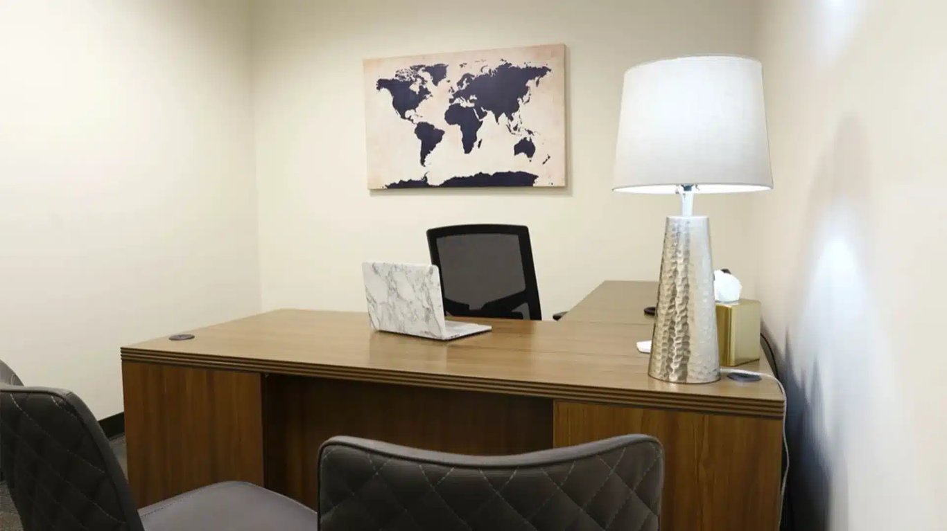 An interior shot of Private Office at Lakeline Austin