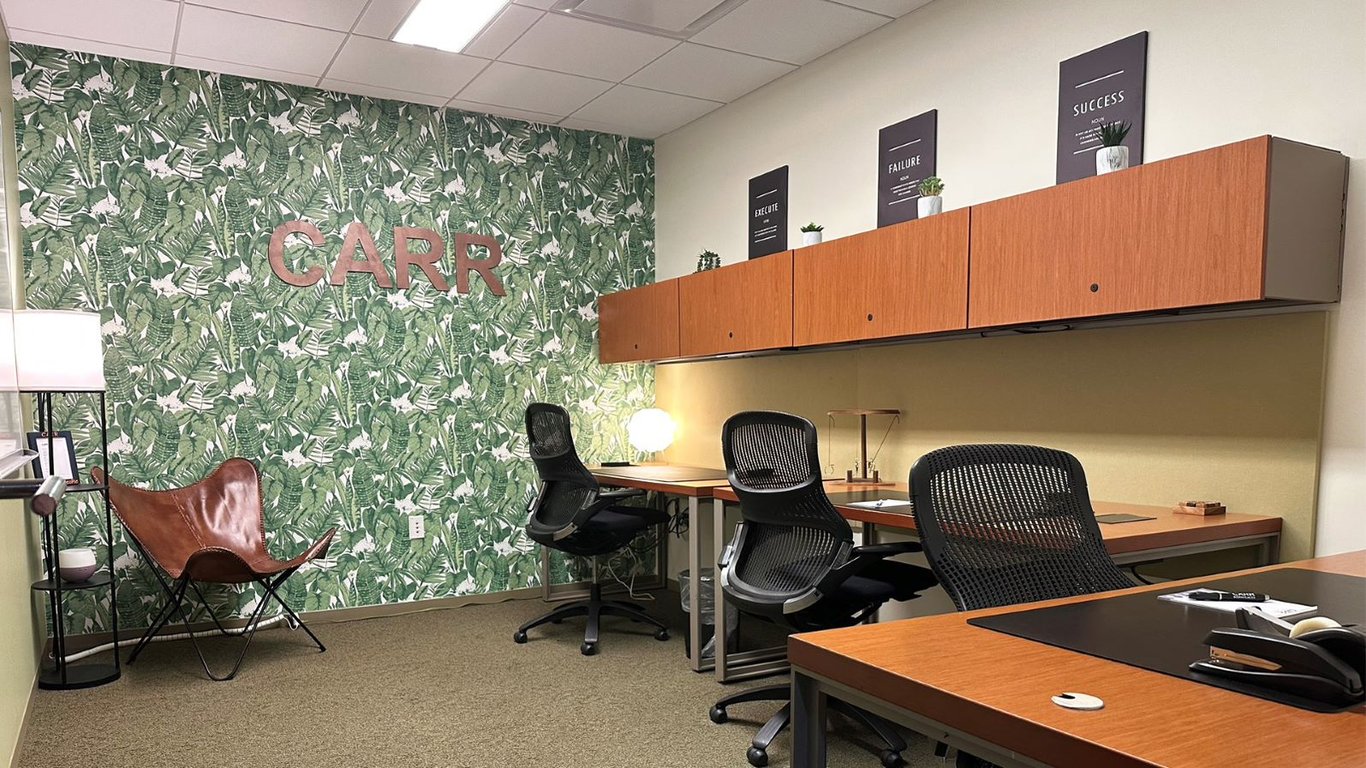 An interior shot of Carr Workplaces - Tysons Boulevard