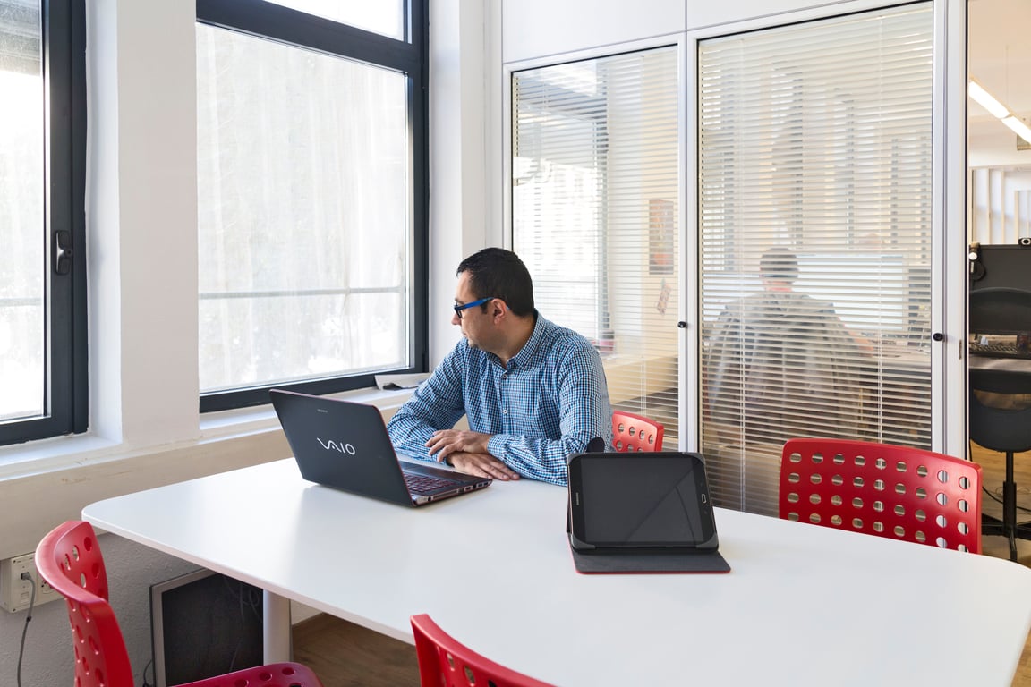 An interior shot of Individual Window Office