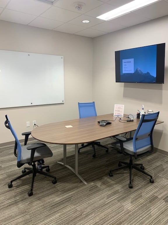 An interior shot of Moore Conference Room
