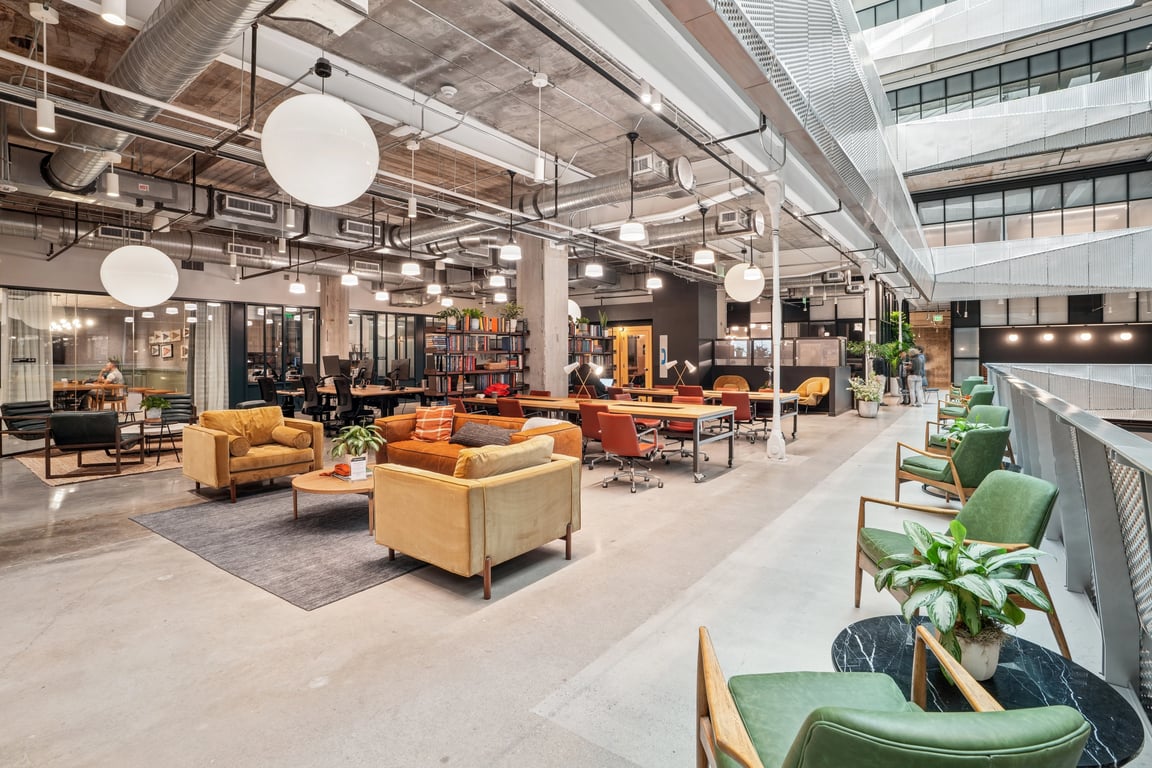 An interior shot of Industrious - The Ion