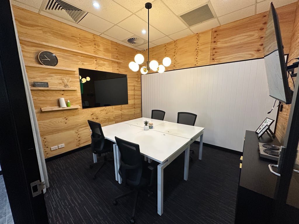 An interior shot of The Cabin