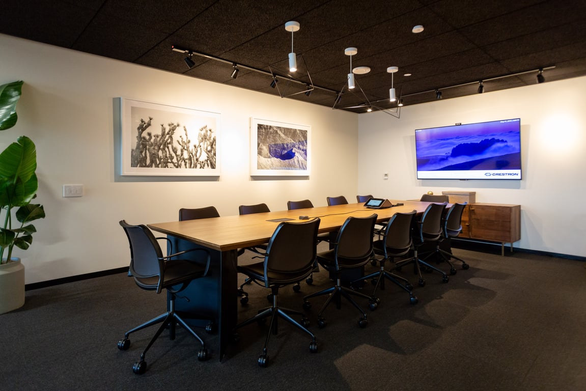 An interior shot of Conf. A