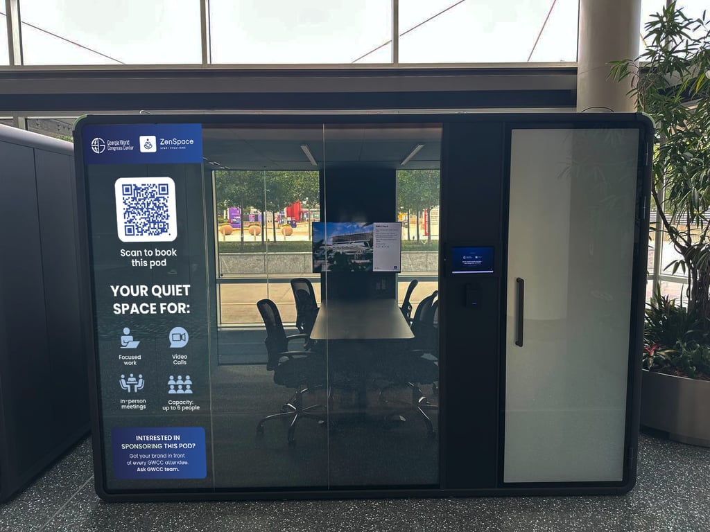An interior shot of GWCC POD 5
