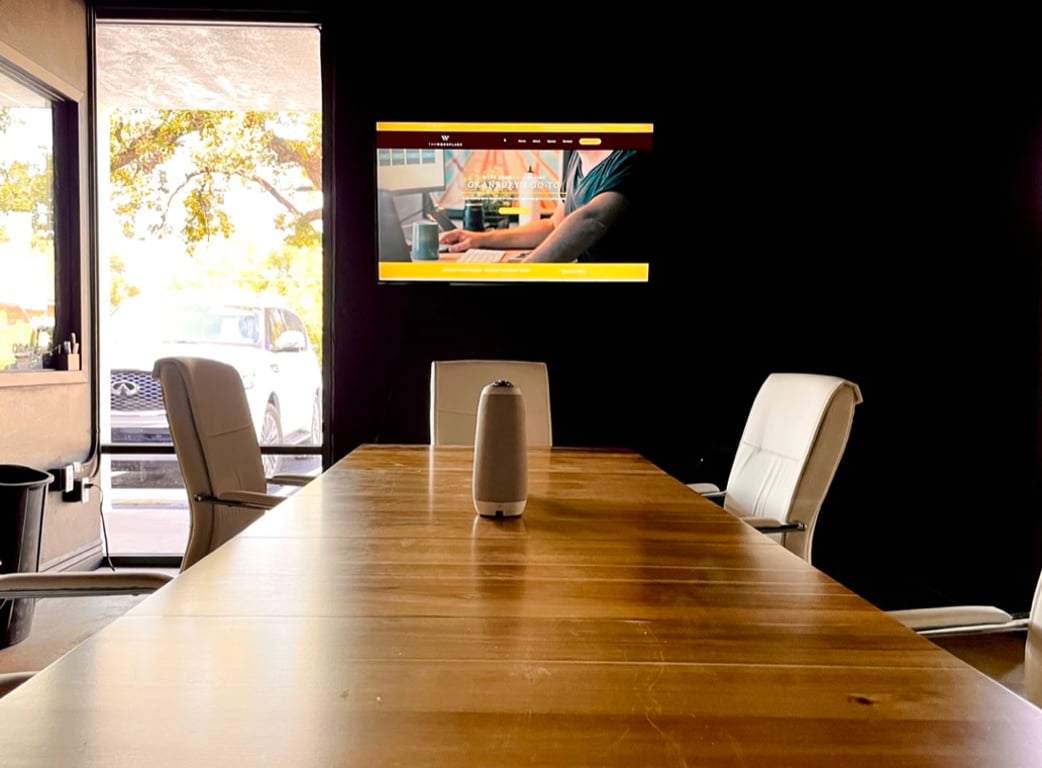 An interior shot of The Boardroom
