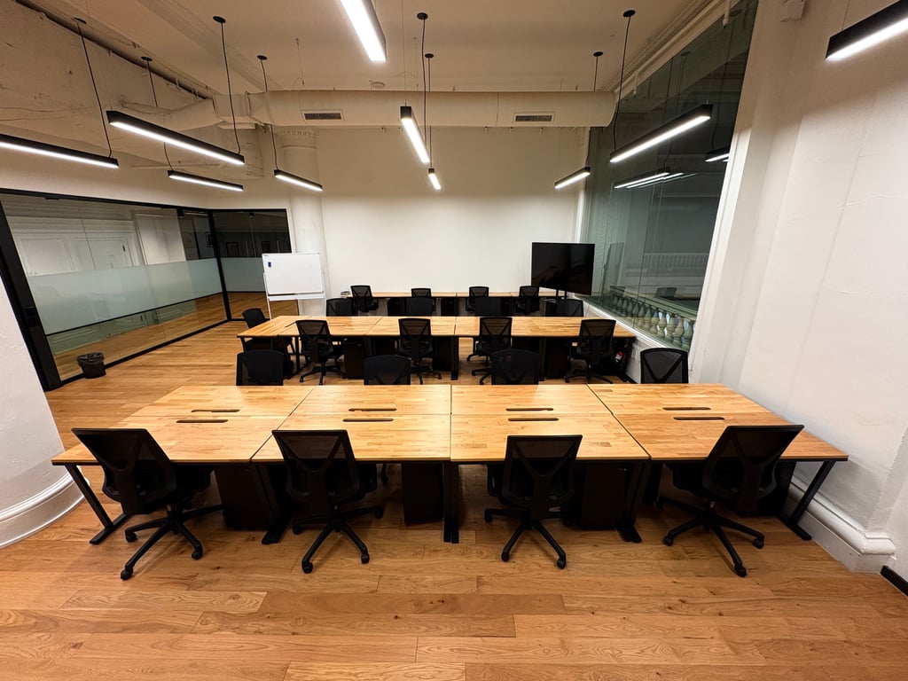An interior shot of Private Office