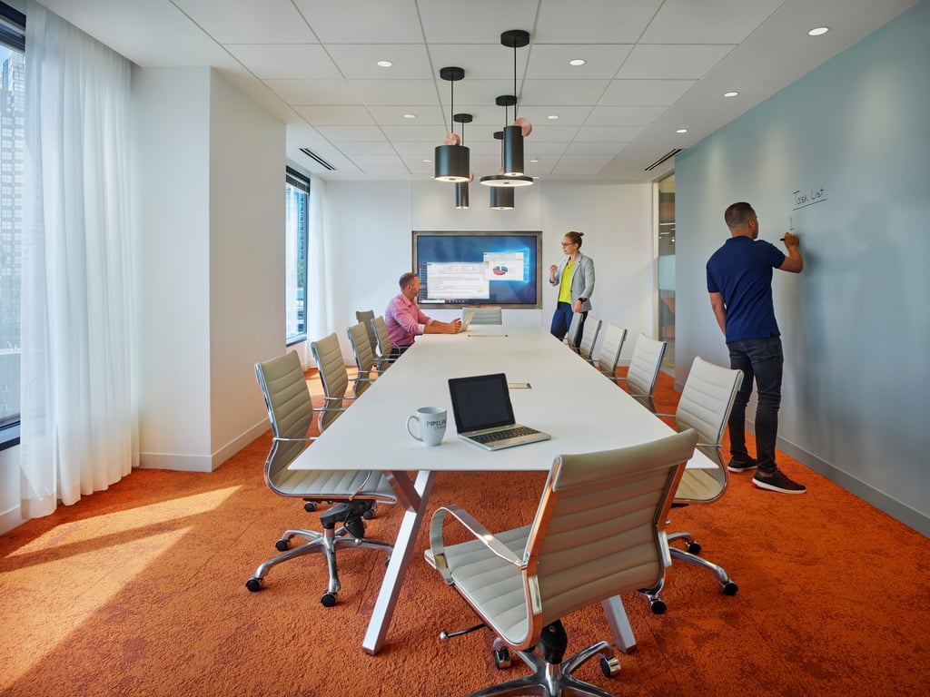 An interior shot of Private Meeting Room for up to 14 people