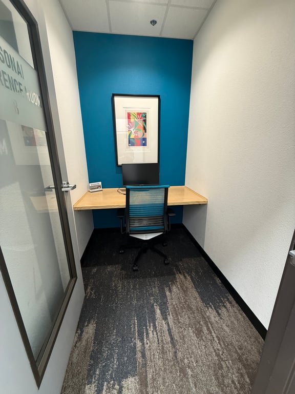 An interior shot of Personal Conference Room with Monitor