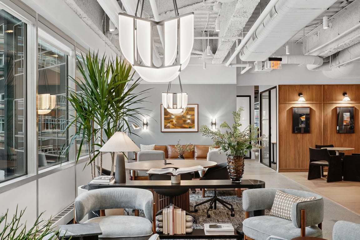 An interior shot of Industrious - 875 3rd Ave