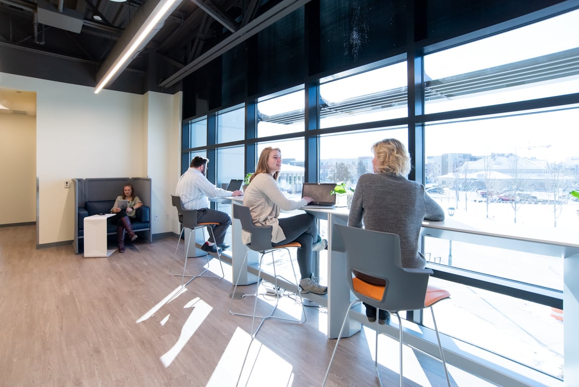 An interior shot of Office Evolution - Fishers