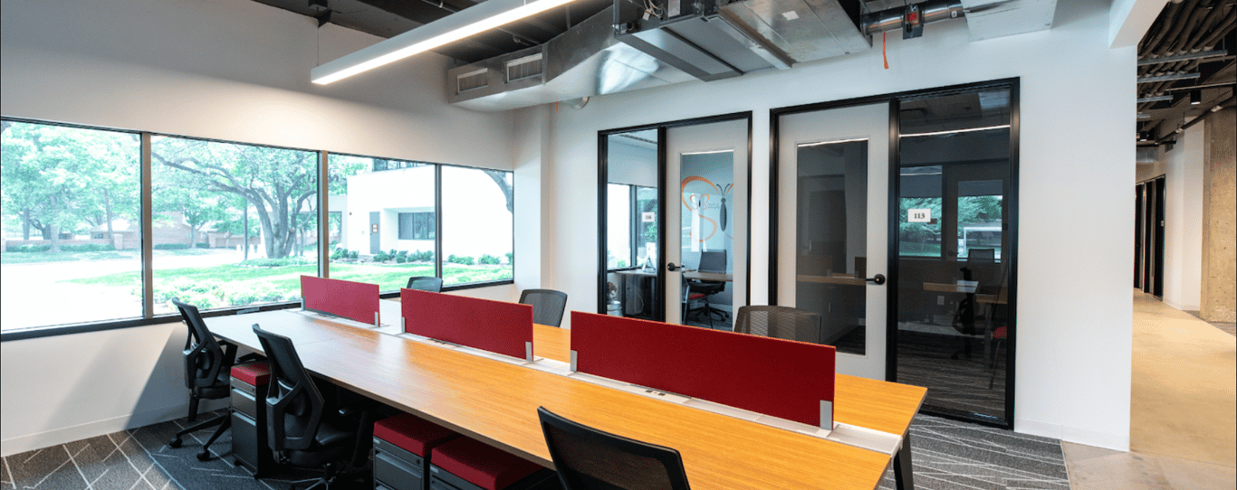 An interior shot of Venture X - Dallas Addison