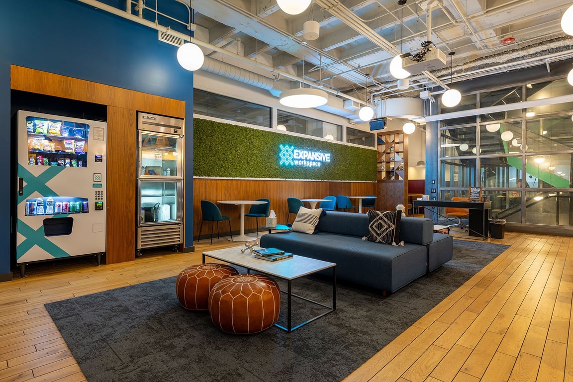 An interior shot of Coworking Membership