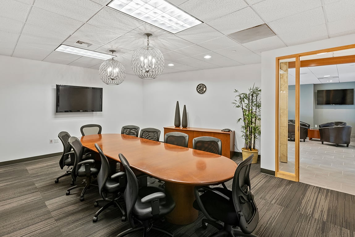 An interior shot of 10 Person Meeting Room - Cascade
