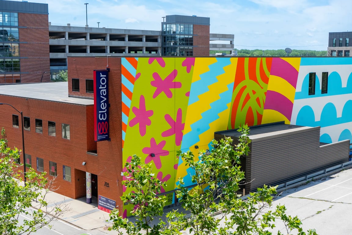 An interior shot of Elevator Co-Warehousing (Des Moines)