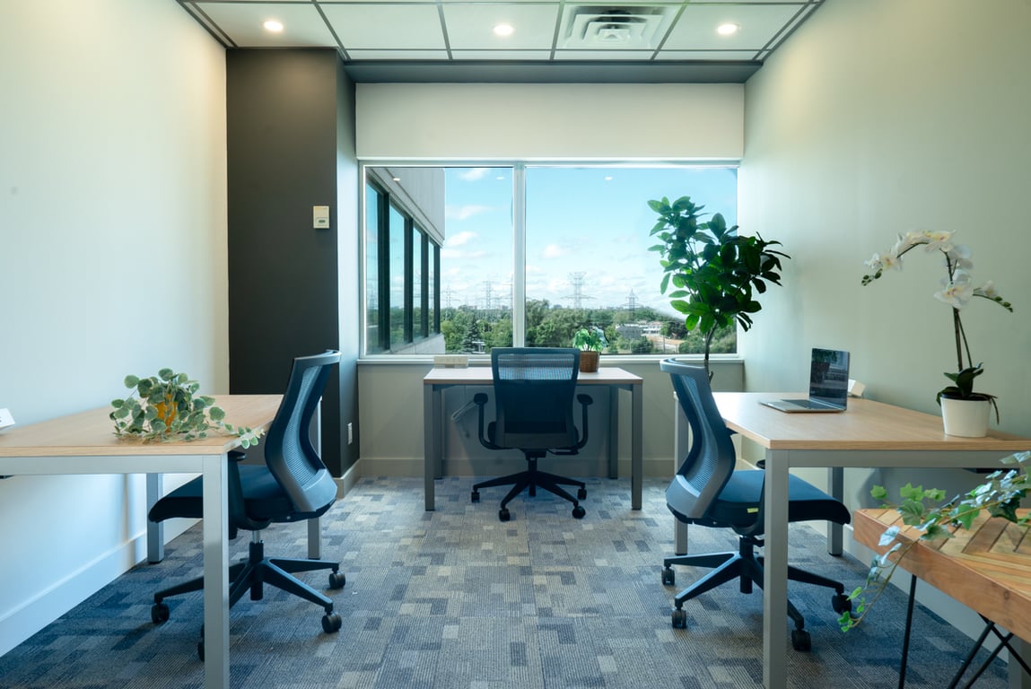 An interior shot of Spacious Private Office for 3 with a Window View