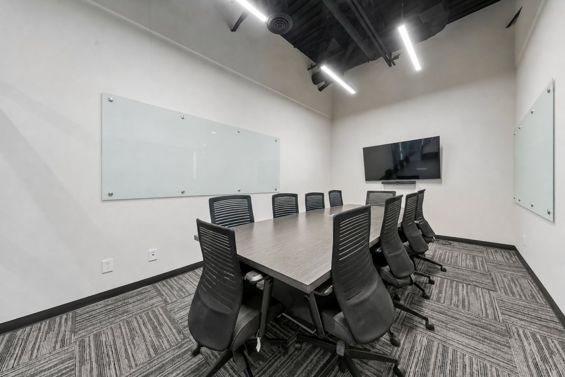 An interior shot of 10 Person Boardroom