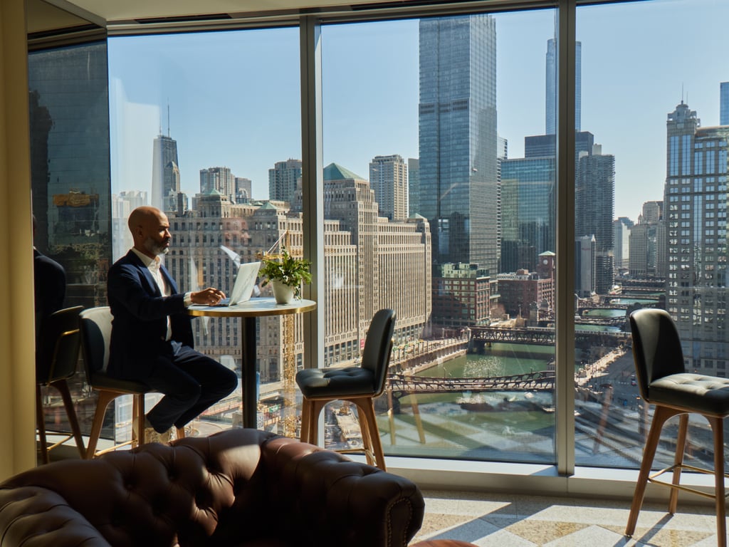 An interior shot of Servcorp - River Point