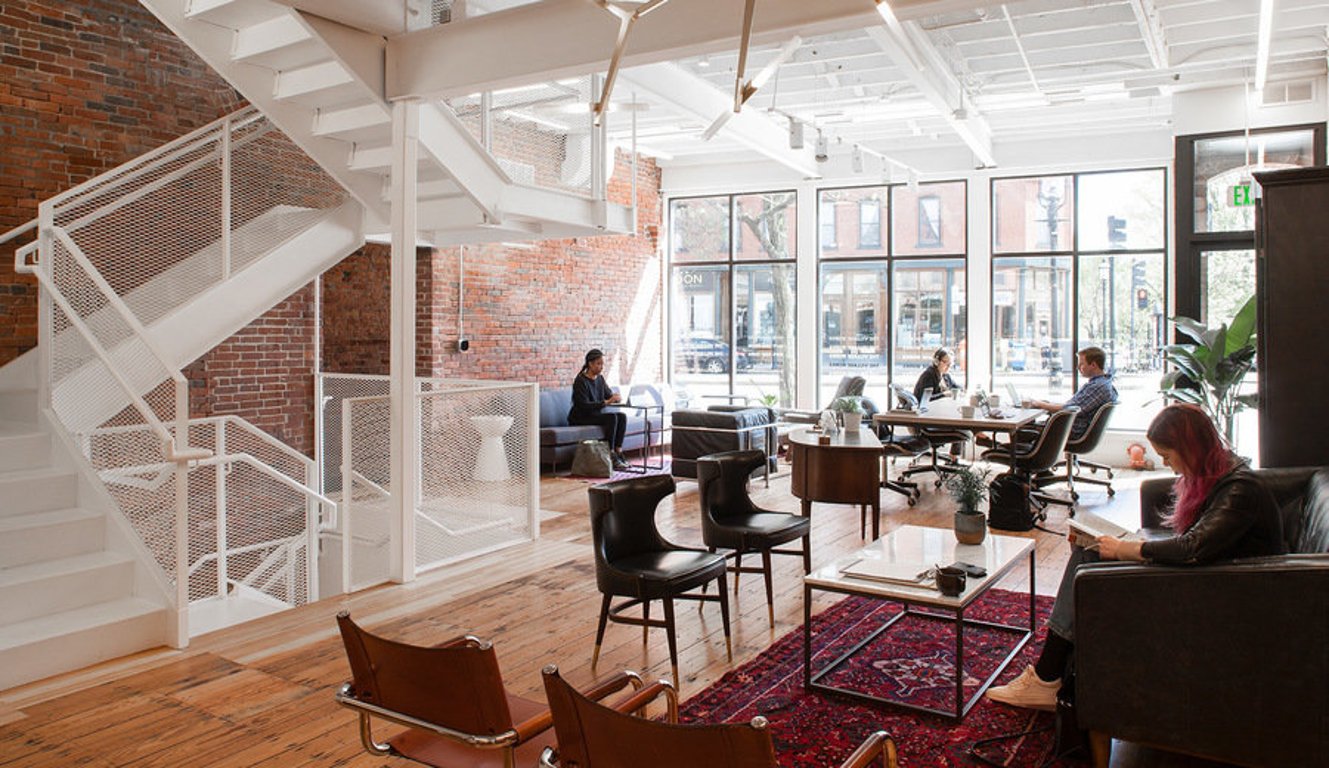 An interior shot of The Village Works - Brookline Village