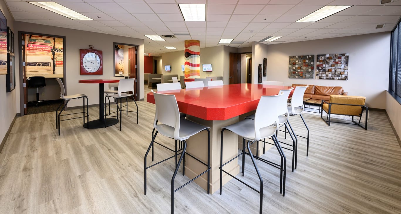 An interior shot of OffiCenters - Bloomington Airport