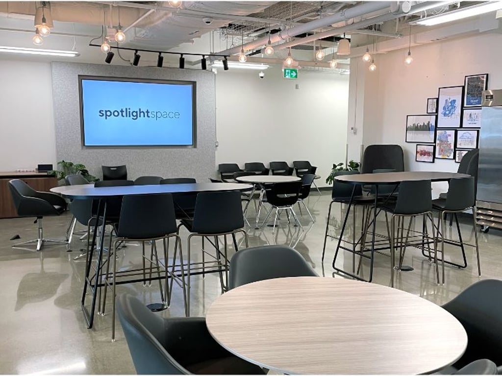 An interior shot of Spotlight Event Rental