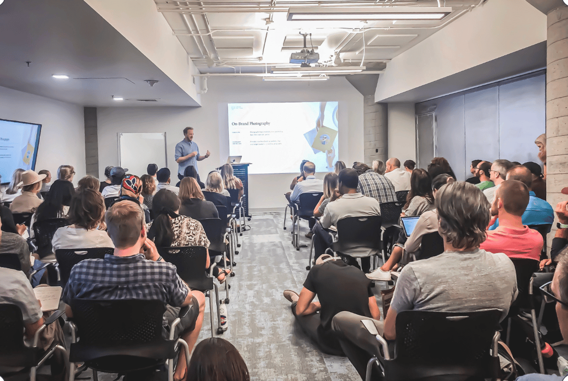An interior shot of The Forum Event Space for 40 people