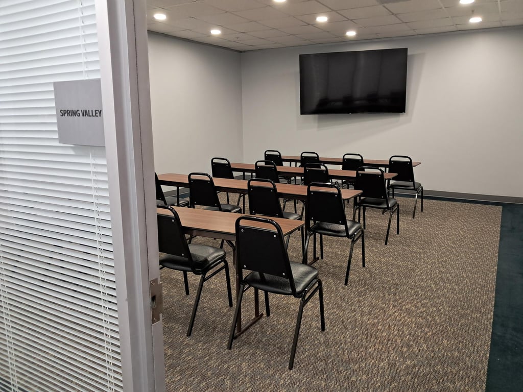 An interior shot of Spring Valley Training Room