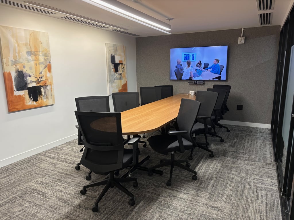 An interior shot of Castor Boardroom