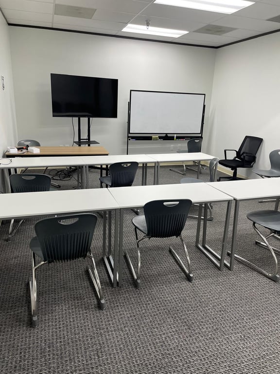 An interior shot of TRAINING ROOM