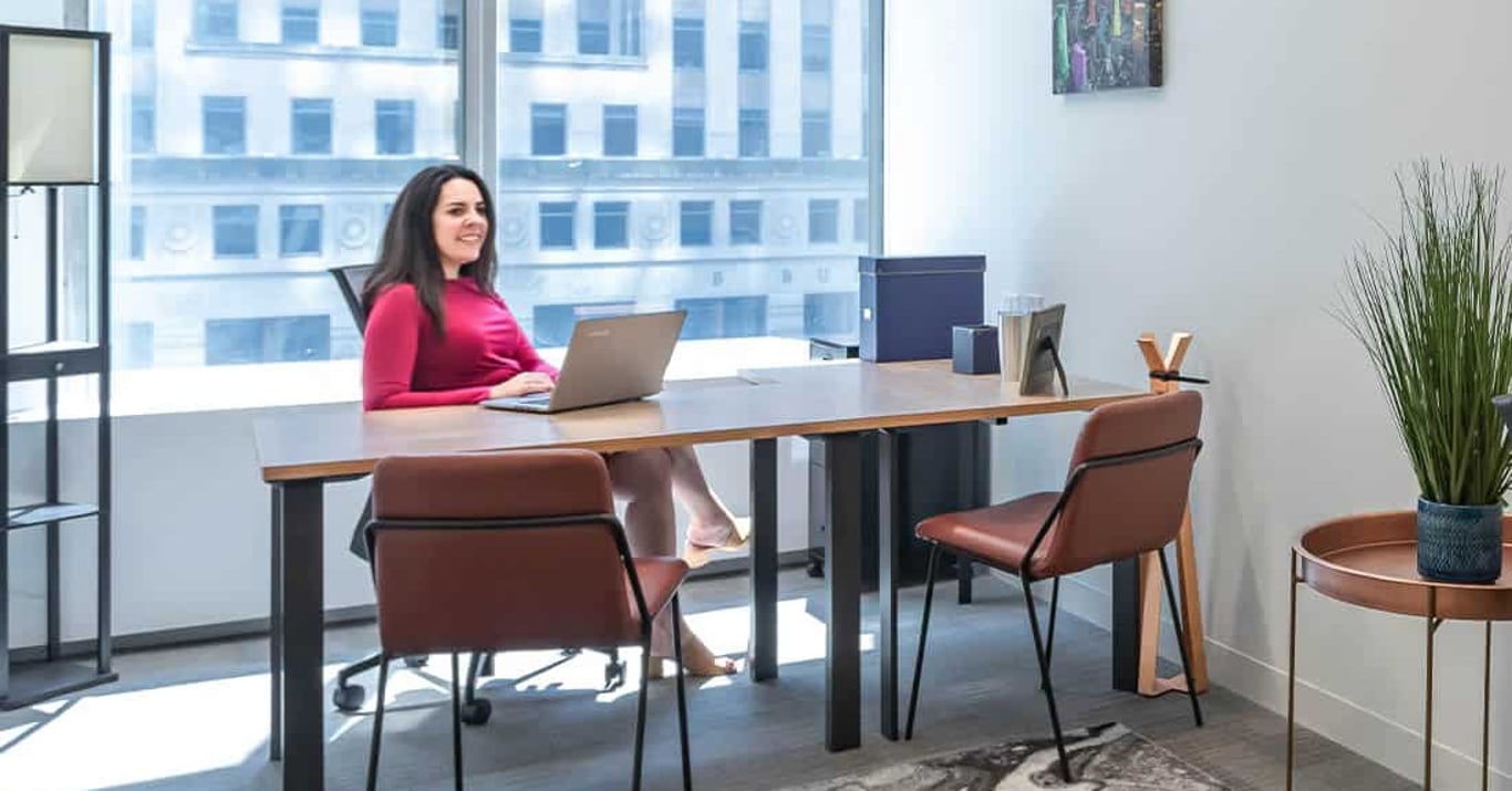 An interior shot of 3 Person Day Office