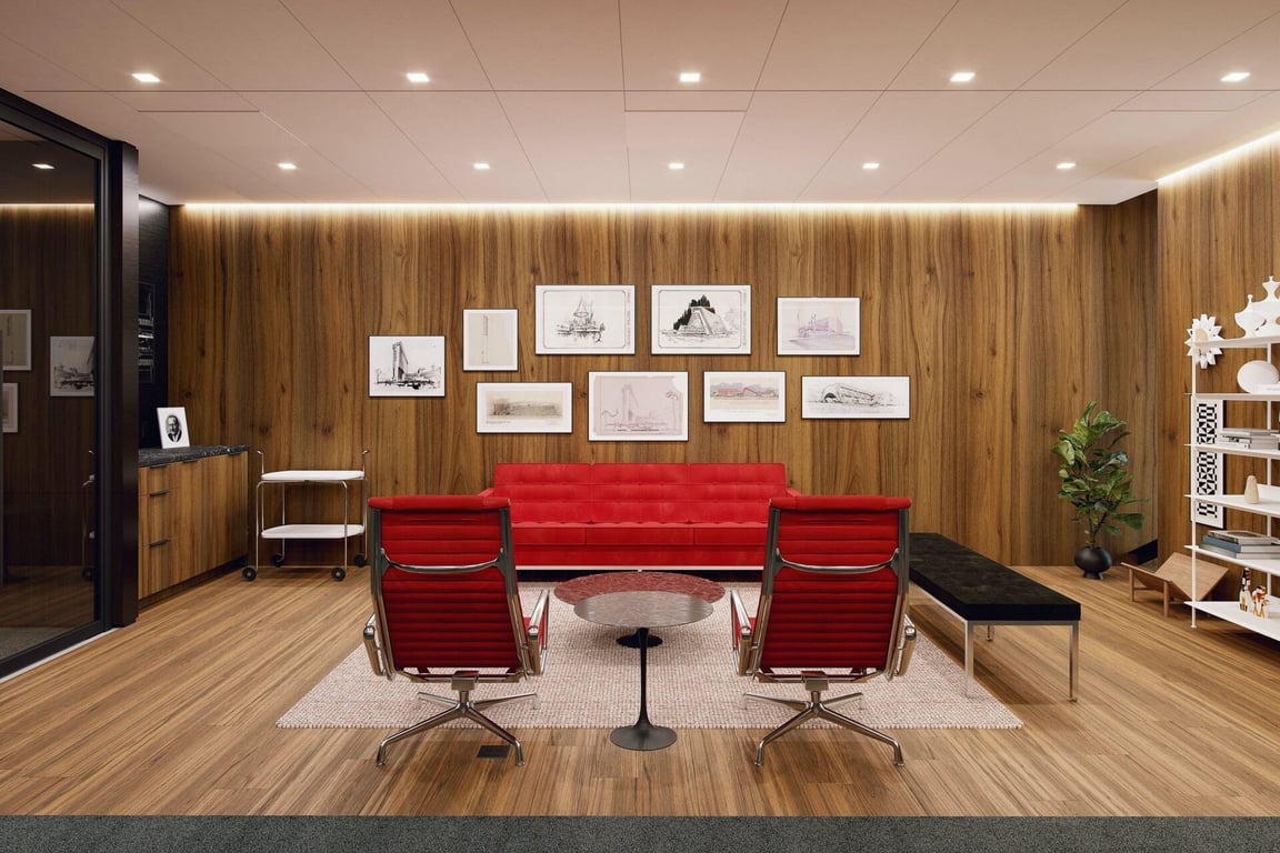 An interior shot of Zick Library