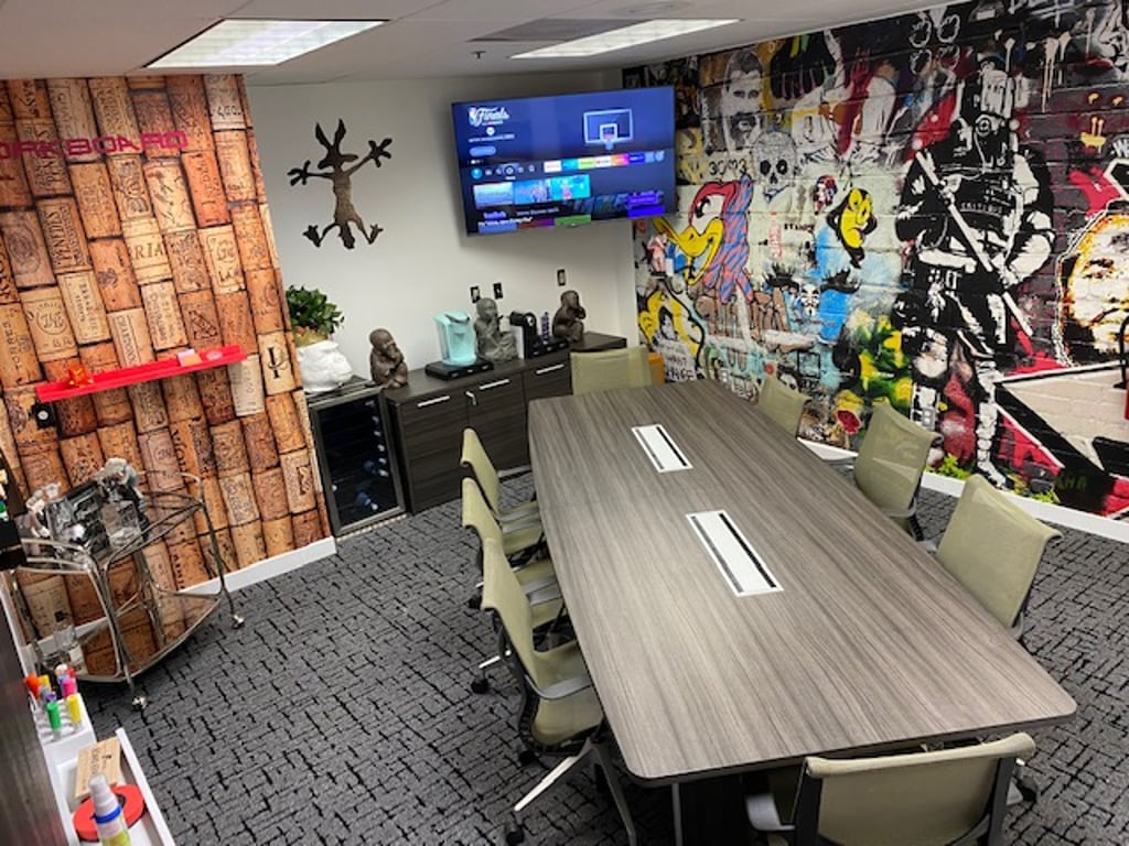 An interior shot of The Boardroom
