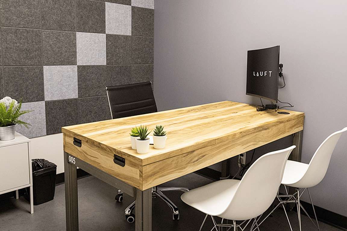 An interior shot of Private Office (Best for 1-2 persons)