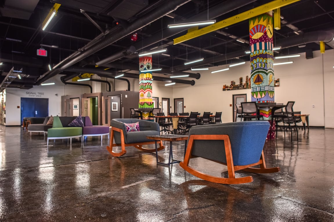 An interior shot of Bounce Innovation Hub