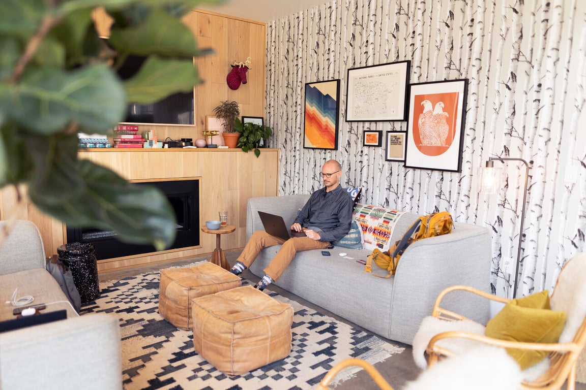 An interior shot of The Living Room