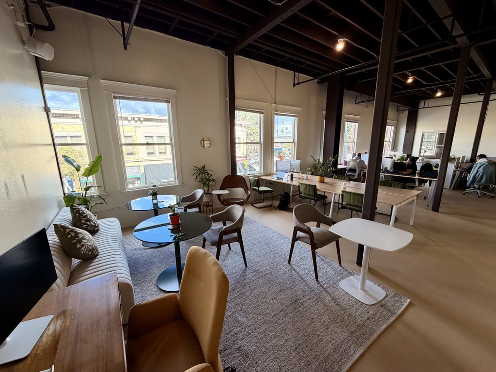 An interior shot of Orange Workspaces