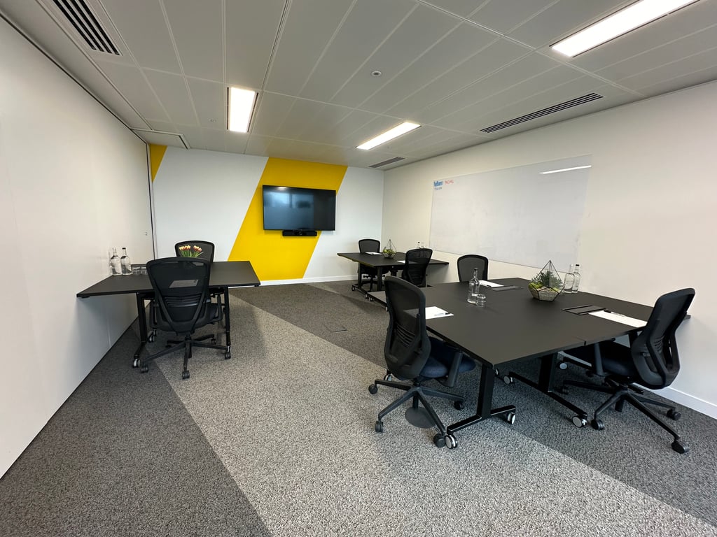An interior shot of 7-Person Private Day Office