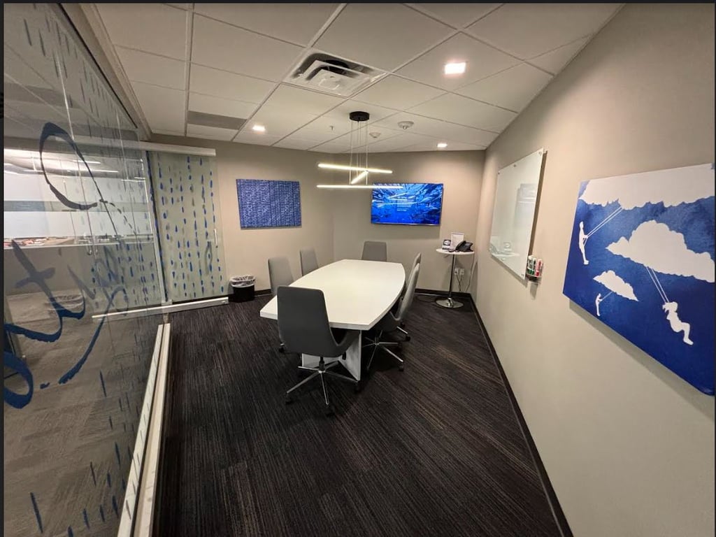 An interior shot of Digits Boardroom