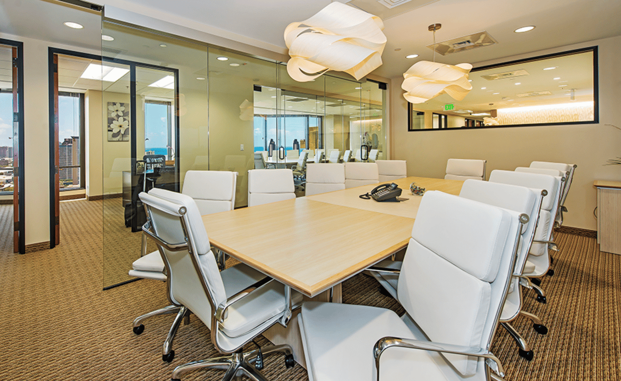 An interior shot of 12 Person Meeting Room