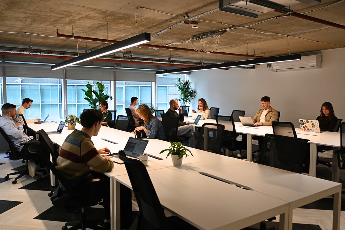 An interior shot of Office