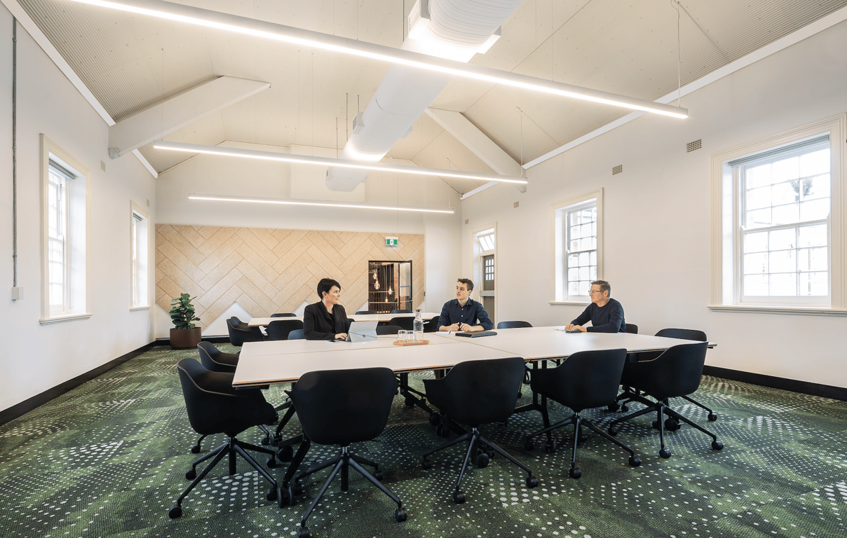 An interior shot of Green Room