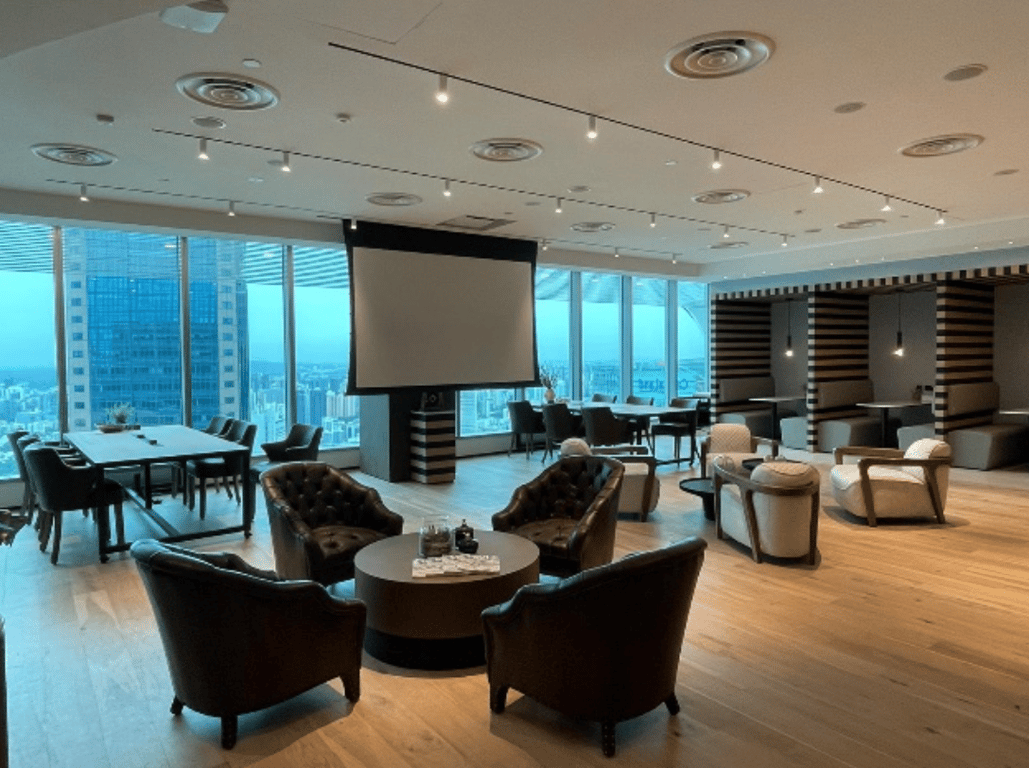 An interior shot of Professional Event Space