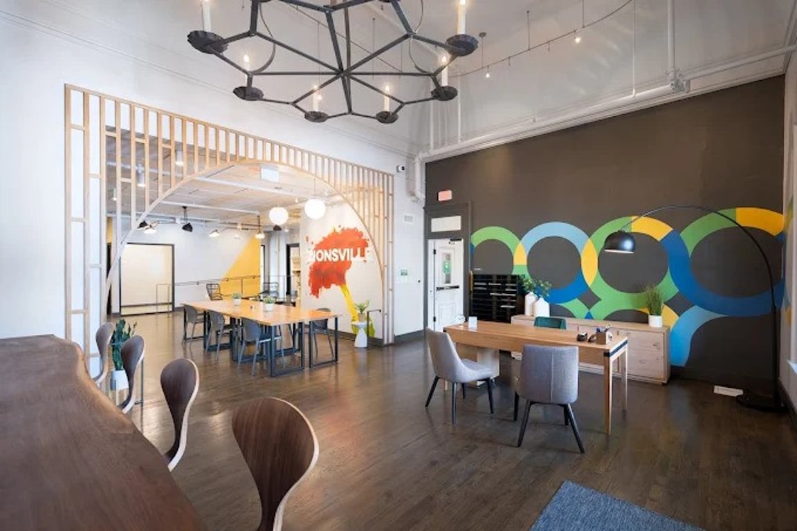 An interior shot of COhatch Zionsville