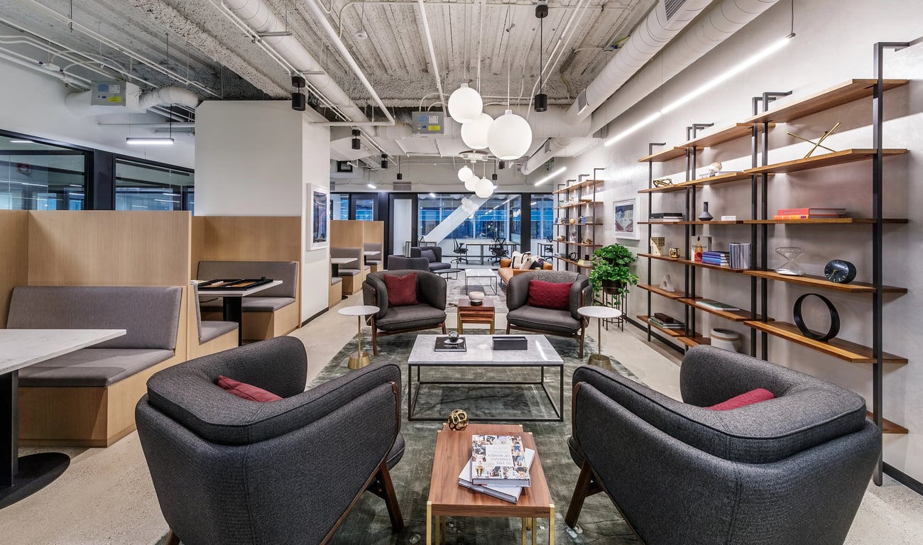 An interior shot of Industrious - Ogilvie