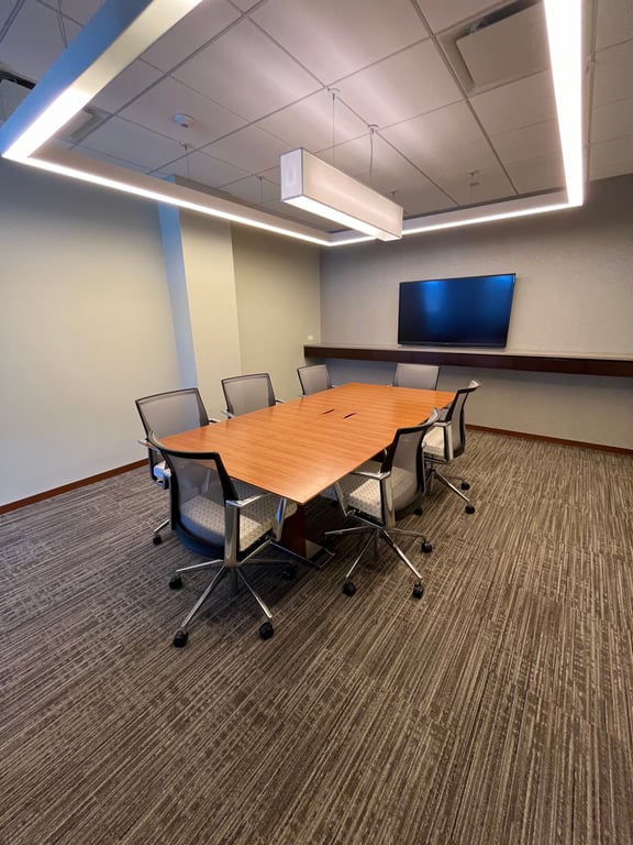 An interior shot of 8 Person Meeting Room #1103
