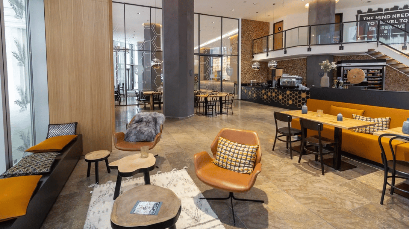 An interior shot of Tribes - Frankfurt Garden Tower